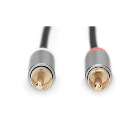 Digitus | Audio cable | Male | RCA | Mini-phone stereo 3.5 mm | Black | 1.8 m - 3